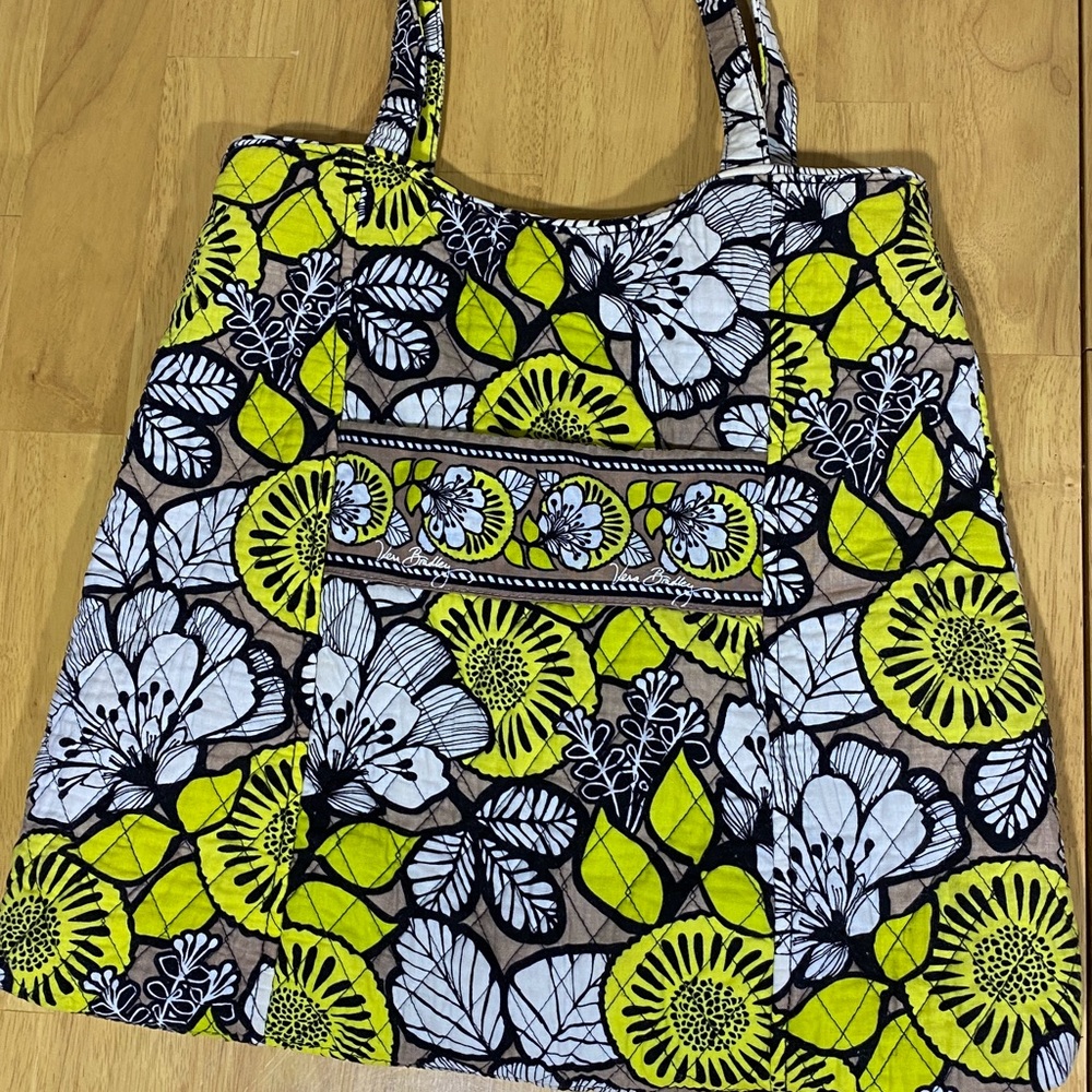 Vera Bradley Tote / Shoulder Bag in “Citron” Retired Pattern